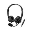 Obrázek GENIUS sluchátka HS- 235U, USB- A, 2.4m, černá