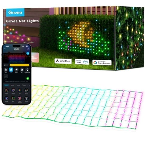 Obrázek Govee RGBIC venkovní světelná síť - 1,43 x 0,85m Matter