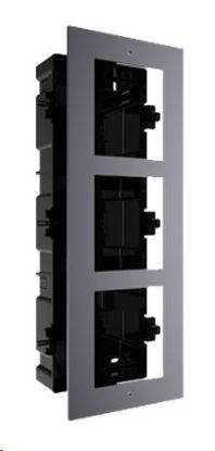 Obrázek HIKVISION DS- KD- ACF3, rámeček pro modulární interkom, pro 3 moduly, zápustná montáž