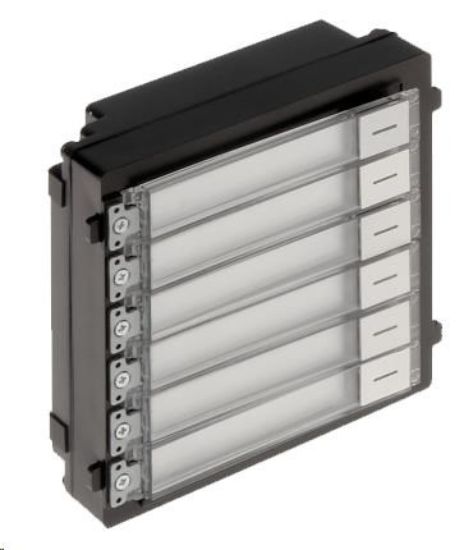 Obrázek HIKVISION DS-KD-KK, Modul interkomu se 6 tlačítky