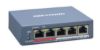 Obrázek HIKVISION DS- 3E1105P- EI, Smart managed switch 4x 100TX PoE + 1x 100TX uplink, 60 W, Super PoE