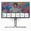 Obrázek AOC MT IPS LCD WLED 27" U27U3CV - IPS nano color, 3840x2160, HDMI, DP, USB-C, USB 3.2, RJ45, pivot, repro