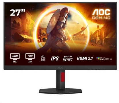 Obrázek AOC MT 27" U27G4R - IPS, 3840x2160, 360/160Hz, 1ms, 2xHDMI, DP, Pivot