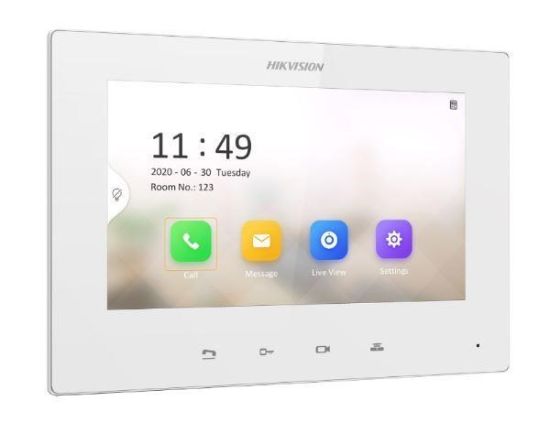 Obrázek HIKVISION DS-KH6220-LE1/White, 7" IP bytový nedotykový monitor; PoE - bílý