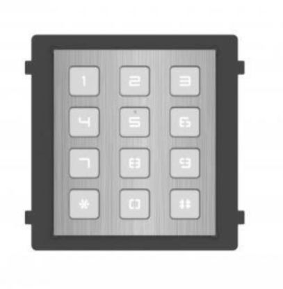 Obrázek HIKVISION DS- KD- KP/ S, Modul interkomu s kódovou klávesnicí; nerez