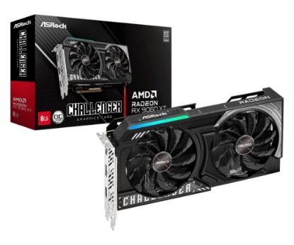 Obrázek ASRock VGA AMD Radeon RX 9060 XT Challenger 8GB OC, RX 9060 XT, 8GB GDDR6, 2xDP, 1xHDMI