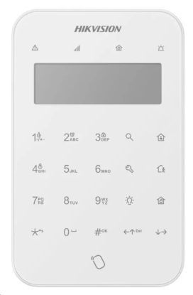 Obrázek HIKVISION DS- PK1- LT- WE AX PRO bezdrátová dotyková klávesnice s LCD displejem