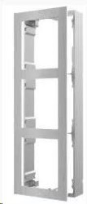 Obrázek HIKVISION DS- KD- ACW3/ S, 3- rámeček interkomu pro povrchovou montáž; nerez