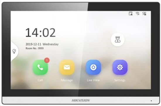 Obrázek HIKVISION DS-KH6350-TE1, 7" IP bytový dotykový monitor; PoE