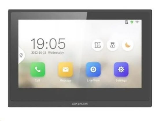Obrázek Hikvision DS-KH6351-WTE1, 7" IP bytový dotykový monitor; PoE; Wi-Fi