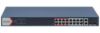 Obrázek Hikvision DS- 3E1318P- EI(B), Smart managed switch 16 x 100TX PoE + 2x Gb Uplink Combo port, 230 W, Super PoE- dosah až…