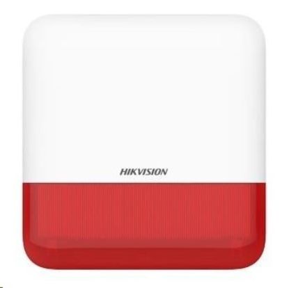 Obrázek Hikvision DS- PS1- E- WE(RED Indicator), AX PRO Bezdrátová siréna, zvuková a světelná signalizace alarmu
