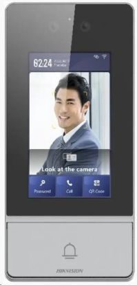 Obrázek Hikvision DS-KV9503-WBE1, IP dveřní interkom s rozpoznáním obličeje; 4,3" displej; čtečka Mifare karet, Wi-Fi
