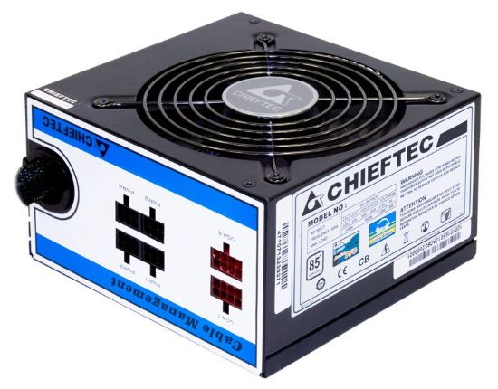 Obrázek CHIEFTEC zdroj A80 Series, CTG-550C, 550W, 12cm fan, Active PFC, Modular, Retail, 85+