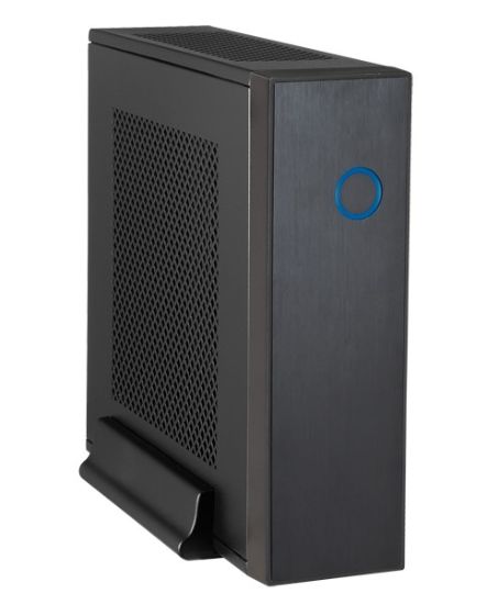 Obrázek CHIEFTEC skříň Compact Series/mini ITX, IX-03B-OP, Black, Alu, bez zdroje