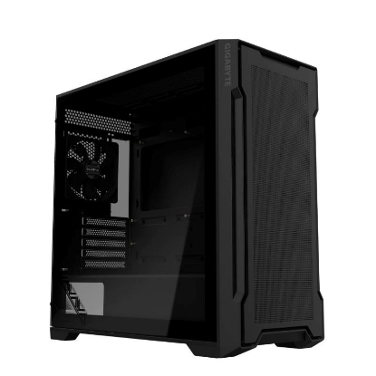 Obrázek GIGABYTE case GB-C102G, Mid Tower, 2x USB3.0, Průhledná bočnice, 2x 120mm Fan, černá