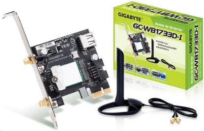 Obrázek GIGABYTE GC-WB1733D-I, WiFi 802.11ac, Bluetooth 5, PCIe, Dual Band, 1734 Mbps