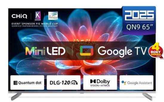 Obrázek CHiQ M65QN9V TV 65", UHD MiniLED  Google TV DLG 120 Hz