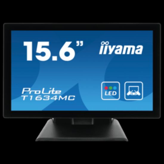 Obrázek iiyama ProLite T16XX, 39.6 cm (15,6''), Projected Capacitive, 10 TP, Full HD, USB, kit (USB), black