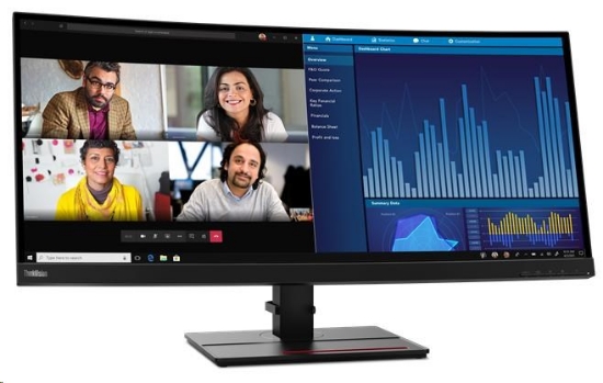 Obrázek BAZAR - LENOVO LCD P34w-20 + MC50 - 34.14",IPS,matný,1000:1, DP, HDMI, RJ45 - pošk. ob