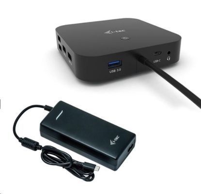 Obrázek i- tec USB- C Dual Display Docking Station, Power Delivery 100W + Universal Charger 112W