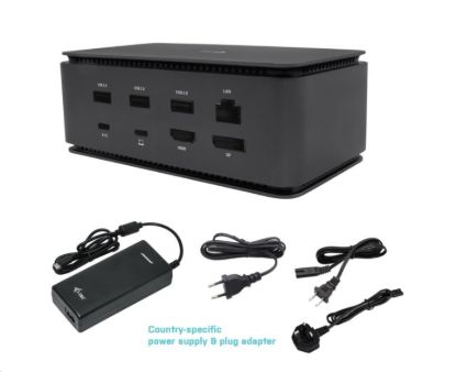 Obrázek i- tec USB4 Metal Docking station Dual 4K HDMI DP with Power Delivery 80 W + Univ.Charg. 112W