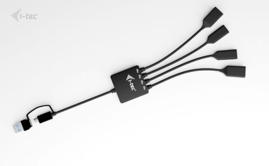 Obrázek i-tec USB-C/USB-A Cable HUB 4 port (2x USB-C, 2x USB-A)