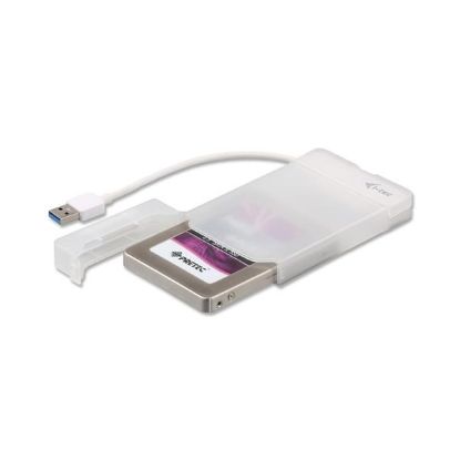 Obrázek i-tec USB 3.0 MySafe Easy, rámeček na externí pevný disk 6.4 cm / 2.5" pro SATA I/II/III HDD SSD, bílý