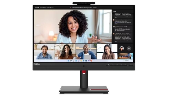Obrázek LENOVO LCD T24mv-30 - 23.8”, IPS, 16:9, 1920x1080,4ms/6ms, DP, HDMI, 5xUSB, USB-C, RJ45, VESA ,cam, rep,Pivt