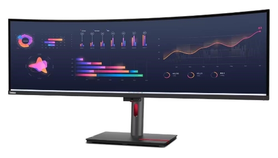 Obrázek LENOVO LCD P49w-30 - 49”,IPS,matný, 16:9, 5120x1440, 60Hz, HDMI, DP, USB-C, ThB, RJ45, USBHub, Pivot,VESA