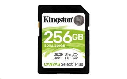 Obrázek Kingston SDXC karta 256GB SecureDigital Canvas Select Plus (SDXC) 100R 85W Class 10 UHS-I
