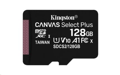 Obrázek Kingston MicroSDXC karta 128GB Canvas Select Plus 100R A1 C10 - 1 ks