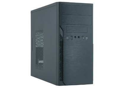 Obrázek CHIEFTEC skříň Elox Series / Minitower, HO-12B-OP, Black, bez zdroje