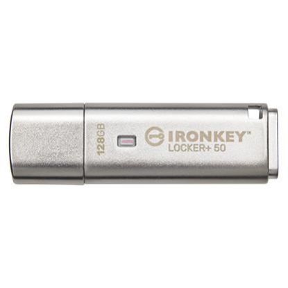 Obrázek Kingston Flash Disk IronKey 128GB IKLP50 IronKey Locker+ 50 AES USB, w/256bit Encryption