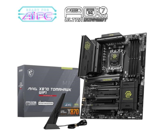 Obrázek MSI MB Sc AM5 MAG X870E TOMAHAWK WIFI, AMD X870E, 4xDDR5, 1xHDMI, 2xThunderbolt, WI-FI