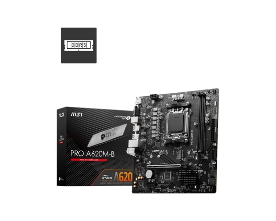 Obrázek MSI MB Sc AM5 PRO A620M-B, AMD A620, 2xDDR5, 1xHDMI, 1xVGA, mATX