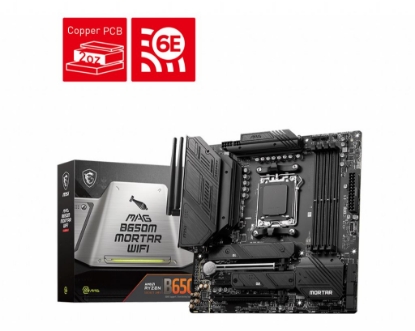 Obrázek BAZAR - MSI MB Sc AM5 MAG B650M MORTAR WIFI, AMD B650, 4xDDR5, 1xDP, 1xHDMI, WI-FI, mATX - Po opravě (Bez příšlušenství)