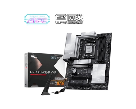 Obrázek MSI MB Sc AM5 PRO X870E-P WIFI, AMD X870E, 4xDDR5, 1xHDMI, 1xThunderbolt, WI-FI