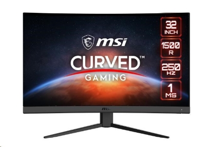 Obrázek MSI LCD G32C4X, 31.5" 1920x1080, VA, 250Hz, 4ms, VESA 100x100mm, N/A, Black