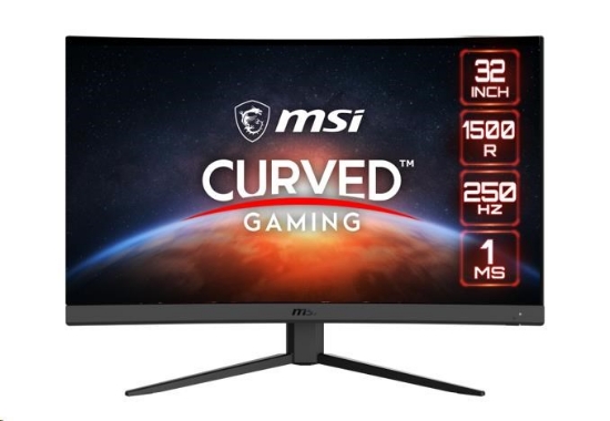 Obrázek MSI LCD G32C4X, 31.5" 1920x1080, VA, 250Hz, 4ms, VESA 100x100mm, N/A, Black
