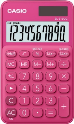 Obrázek CASIO kalkulačka SL 310UC RD, Kapesní kalkulátor