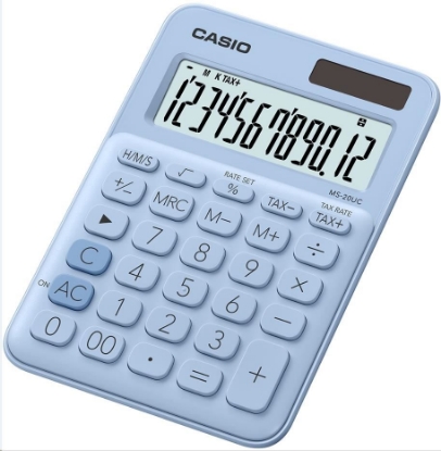 Obrázek CASIO kalkulačka MS 20UC LB, Stolní kalkulátor