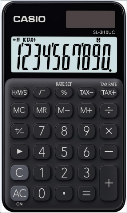 Obrázek CASIO kalkulačka SL 310UC BK , Kapesní kalkulátor, blistr