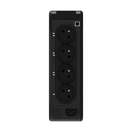 Obrázek Eaton 3P Ellipse UPS USB FR, 900 VA, 540 W, Vstup: C14, Výstupy: (3) Typ E, (1) Pouze přepěťová ochrana Typ E, USB nabíj