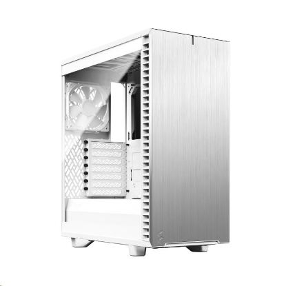 Obrázek FRACTAL DESIGN skříň Define 7 Compact White TG Clear, USB 3.1 Type-C, 2x USB 3.0, bez zdroje, mATX