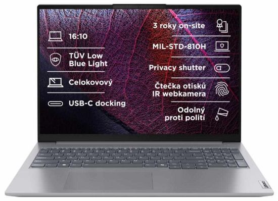 Obrázek LENOVO NTB ThinkBook 16 G7 - Ryzen5 7535HS,16" WUXGA,16GB,512SSD,IRcam,W11P