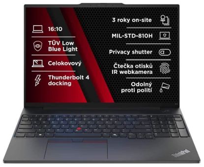 Obrázek LENOVO NTB ThinkPad E16 G2 - Ultra5 125U,16" WUXGA,16GB,512SSD,IRcam,W11H