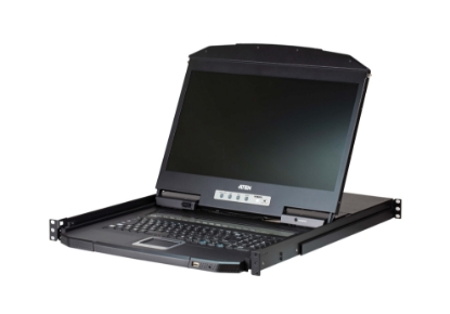 Obrázek ATEN KVM console CL3108NX 8-Port Short Depth PS/­2-USB VGA Single Rail