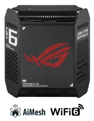 Obrázek ASUS GT6 1-pack black Wireless AX10000 ROG Rapture Wifi 6 Tri-band Gaming Mesh System