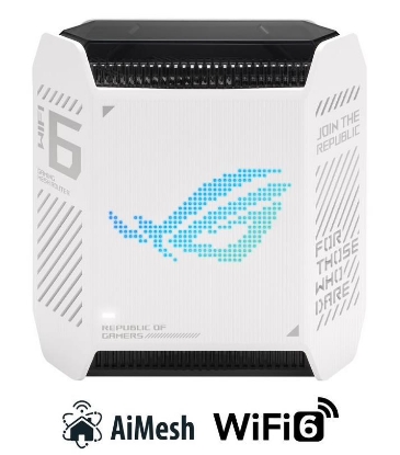 Obrázek ASUS GT6 1-pack white Wireless AX10000 ROG Rapture Wifi 6 Tri-band Gaming Mesh System